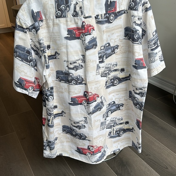 Boca Classics Vintage Cars Cotton Button Down Short Sleeve Shirt Size XL - Picture 6 of 11